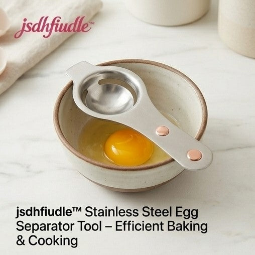 jsdhfiudle™ Egg Yolk Separator Tool – Stainless Steel Egg Divider